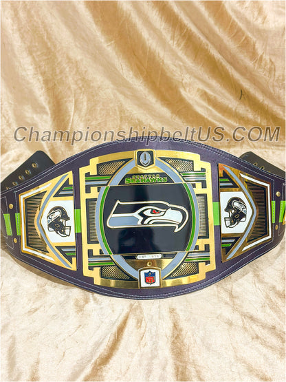 Seattle Seahawks Legacy Replica Wrestling Title Belt