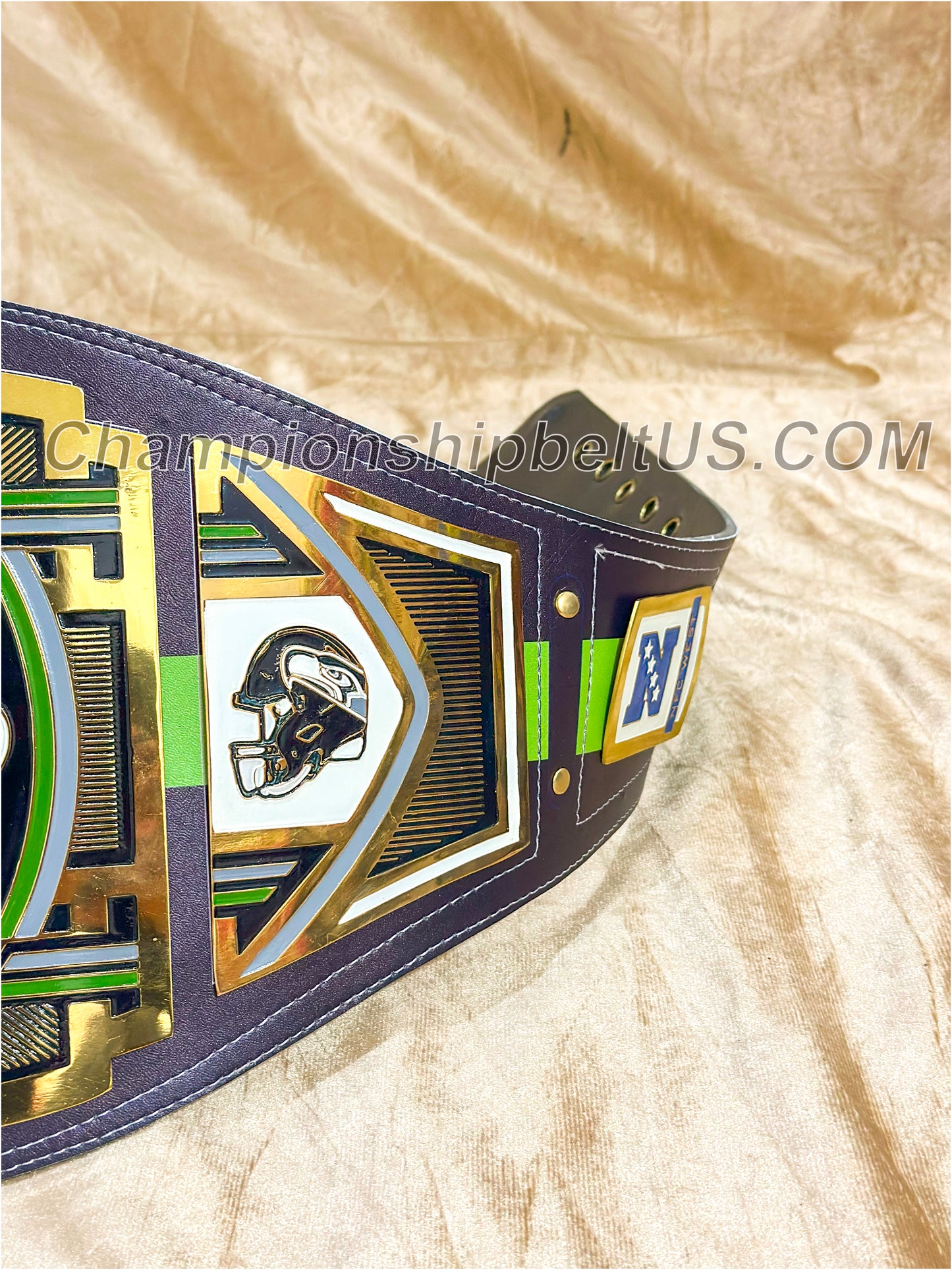 Seattle Seahawks Legacy Replica Wrestling Title Belt