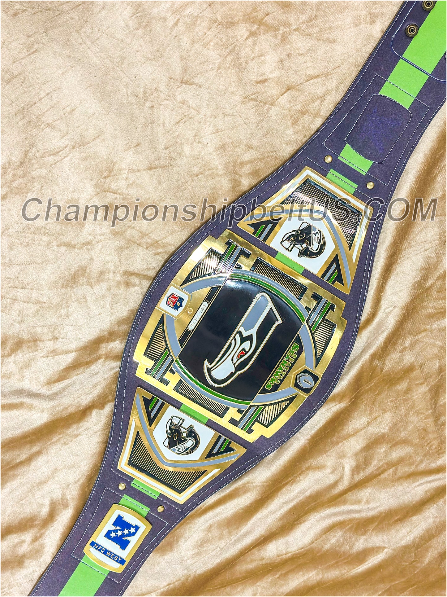 Seattle Seahawks Legacy Replica Wrestling Title Belt