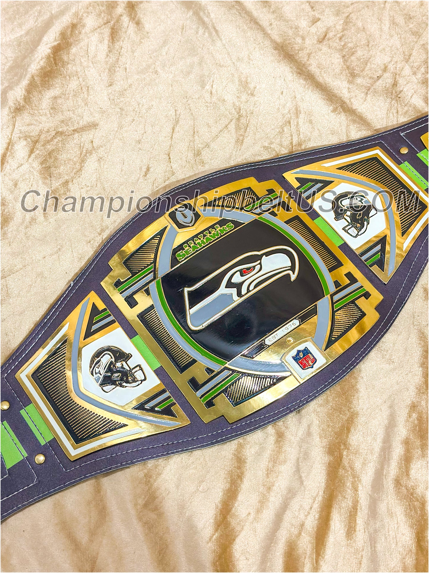 Seattle Seahawks Legacy Replica Wrestling Title Belt