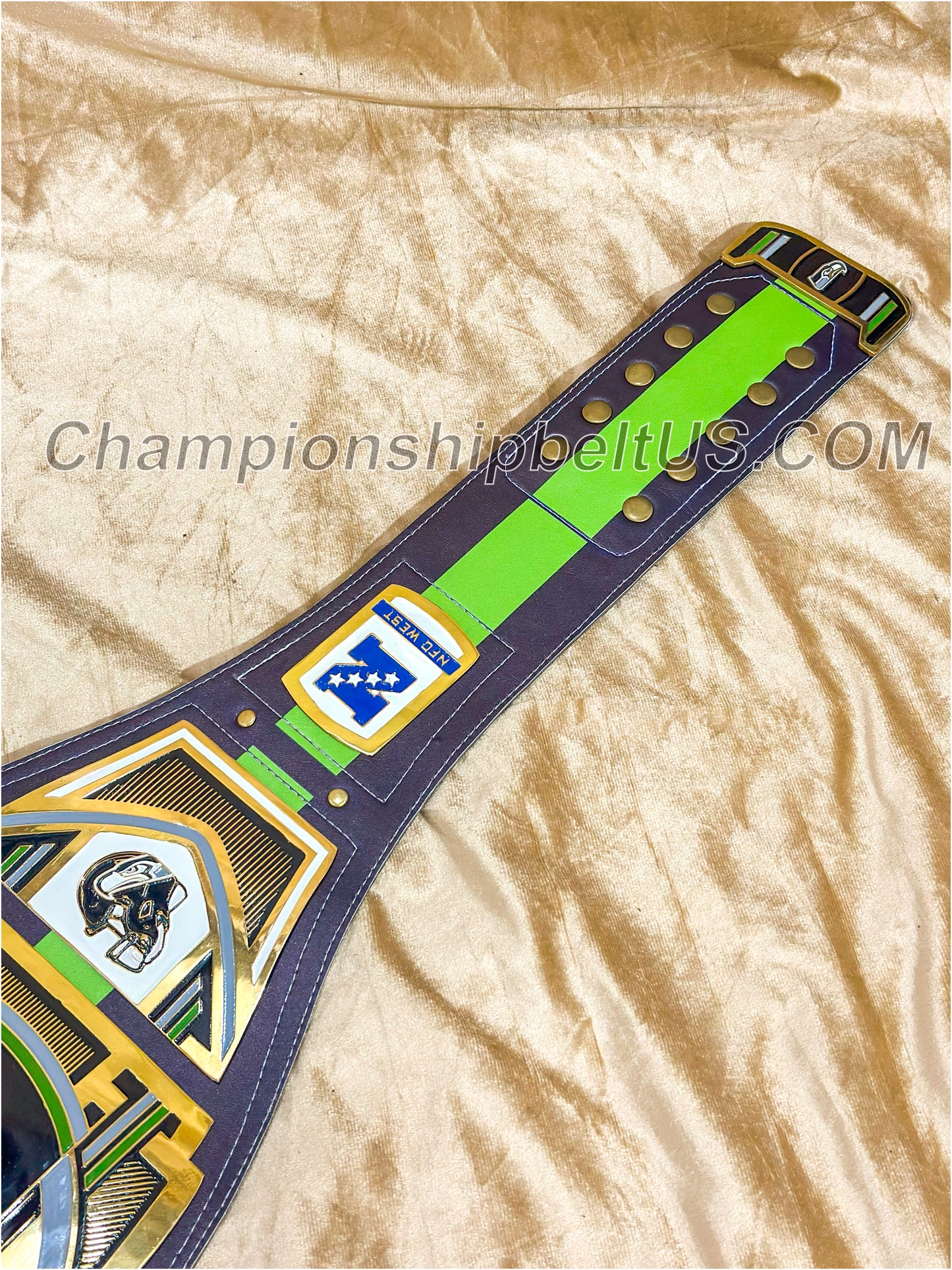 Seattle Seahawks Legacy Replica Wrestling Title Belt