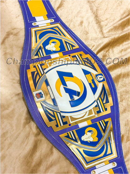 Los Angeles Rams Legacy Replica Wrestling Title Belt