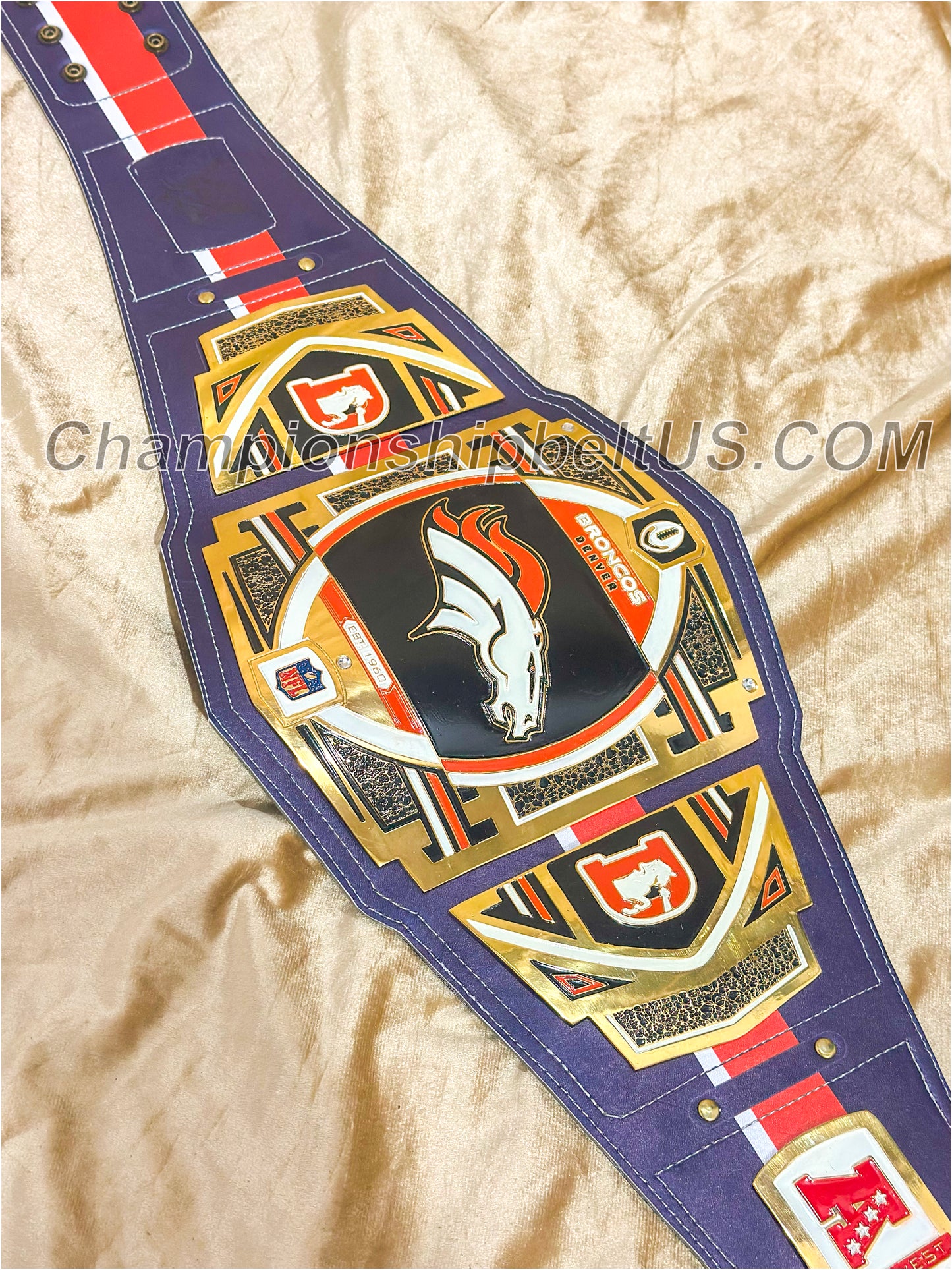 Denver Broncos Legacy Replica Wrestling Title Belt