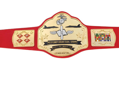 Master Gunnery Sergeant Steven J. Geronimo 17 August 2001 - 19 March 2025 Championship Belt