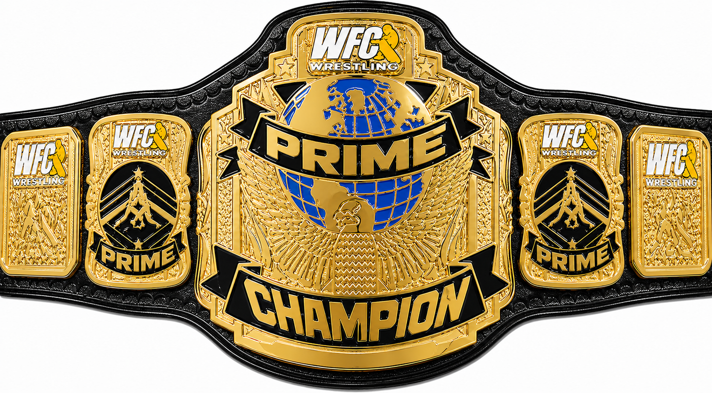 New Customise WFC Wrestling Prime Championship Title belt Adult Size