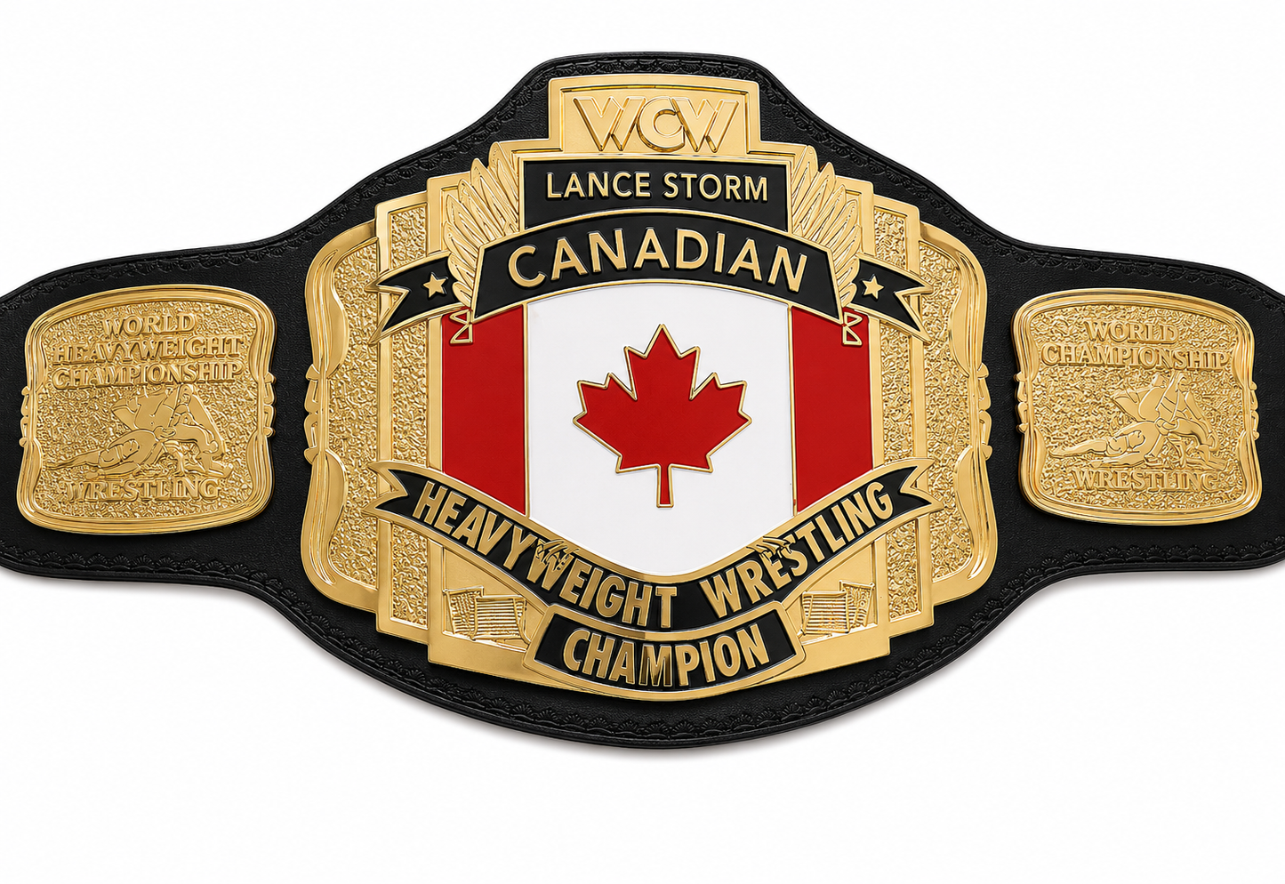New Lance Storm Canadian World Heavyweight Wrestling Champion Belt Replica