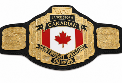 New Lance Storm Canadian World Heavyweight Wrestling Champion Belt Replica