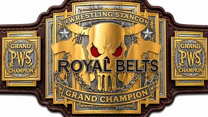 PWS Grand Wrestling Championship Title Belt Brass Plated