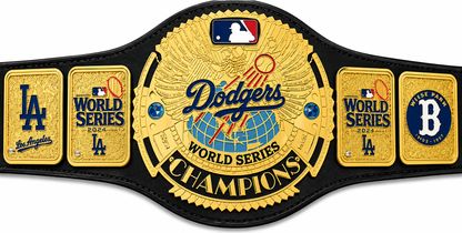 Custom Los Angeles Dodgers team World Championship Belt Adult Size 2MM Brass