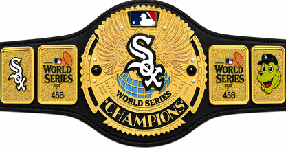 Custom Chicago White Sox team World Championship Belt Adult Size 2MM Brass