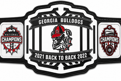 New Customise Georgia Bulldog Customized Championship Title Belt Adult Size