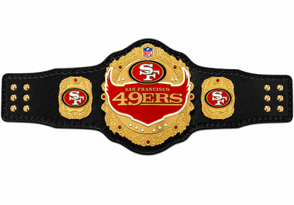 Custom San Francisco 49ers team World Championship Belt Adult Size 2MM Brass