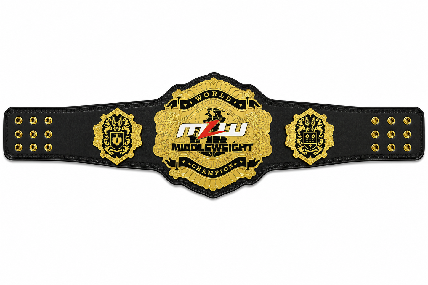 Customized MZW World Heavyweight Wrestling Championship Replica Title Belt