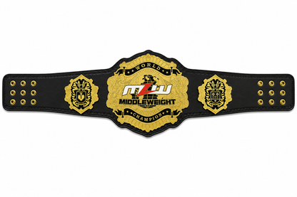 Customized MZW World Heavyweight Wrestling Championship Replica Title Belt