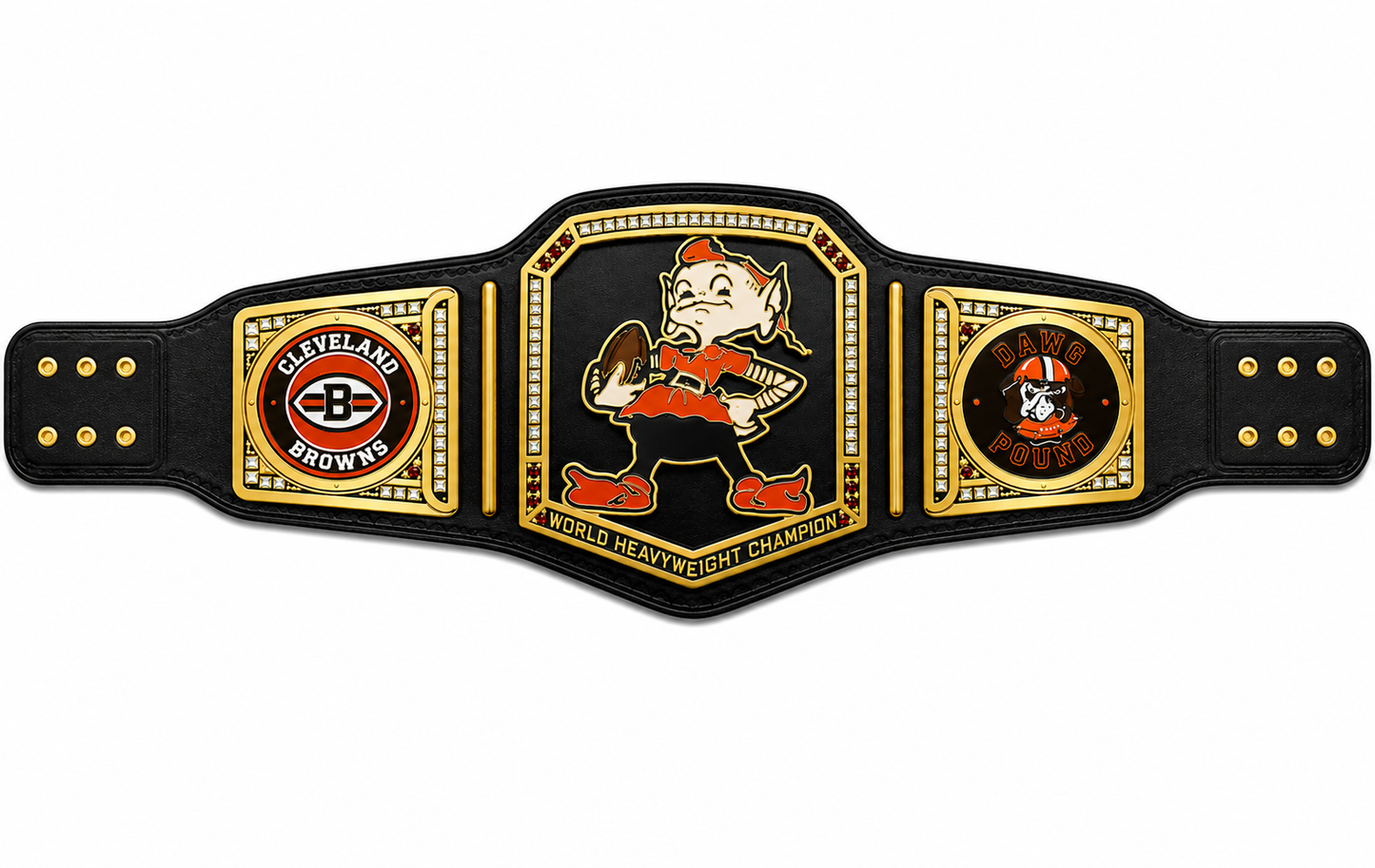 Cleveland Browns championship belt Super bowl Football NFL 2mm Brass