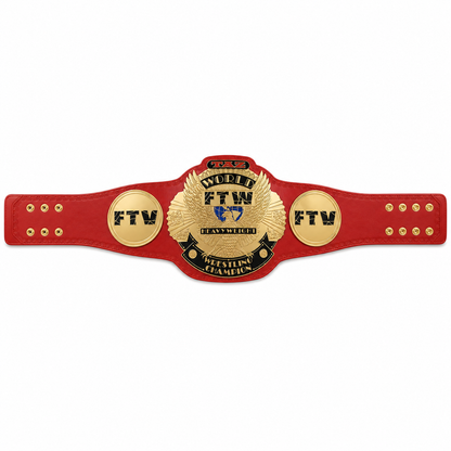 TAZ FTW World Heavyweight Wrestling Championship Replica Title Belt
