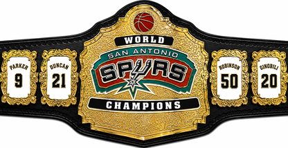 New Spurs Championship Belt Adult Size Genuine Leather