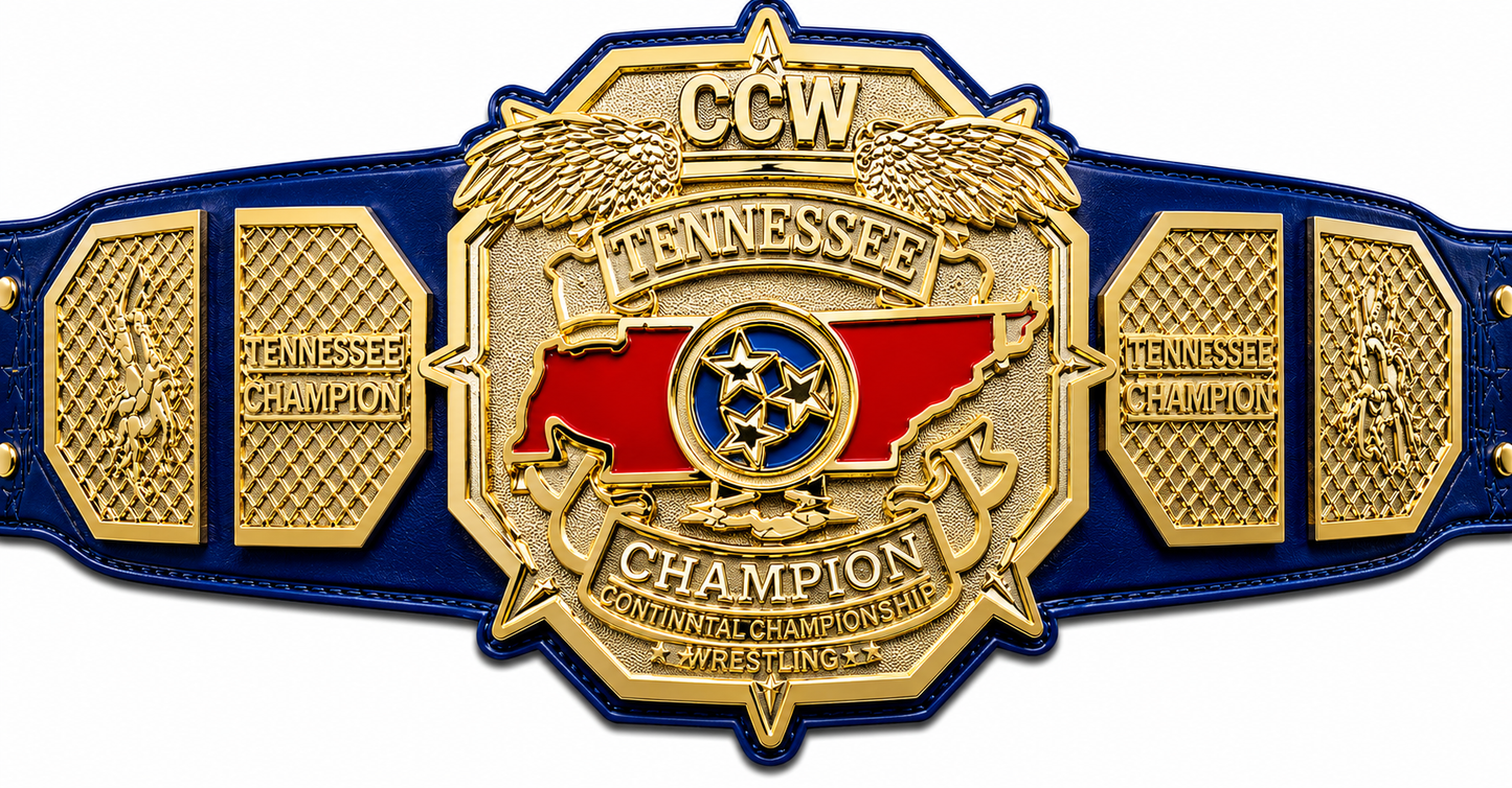New Customise CCW Costal Wrestling Championship Belt Adult Size