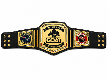 Custom Tom Brady tb12 GOAT Championship Belt Replica