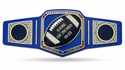 New Customise Game Of Inches Championship Belt Adult Size