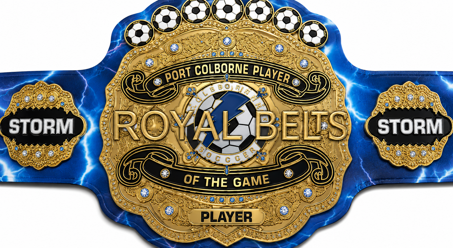 Football Port Custom Wrestling Championship Title Belt Adult Size