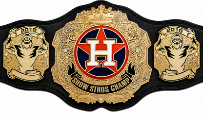 Custom Houston Astros Championship Belt Adult Size