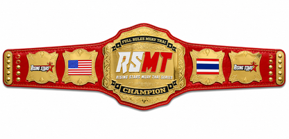 Customized Rising Stars Muay Thai Fighting Championship Title Belt Replica