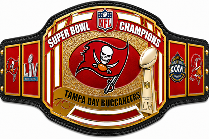 Tampa Bay Buccaneers Super Bowl Champion Title Belt 2MM Brass Adult Size