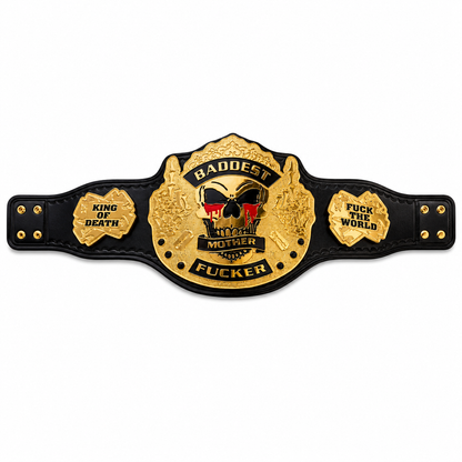 Baddest King of Death Custom Heavyweight Wrestling Championship Belt Replica 2MM