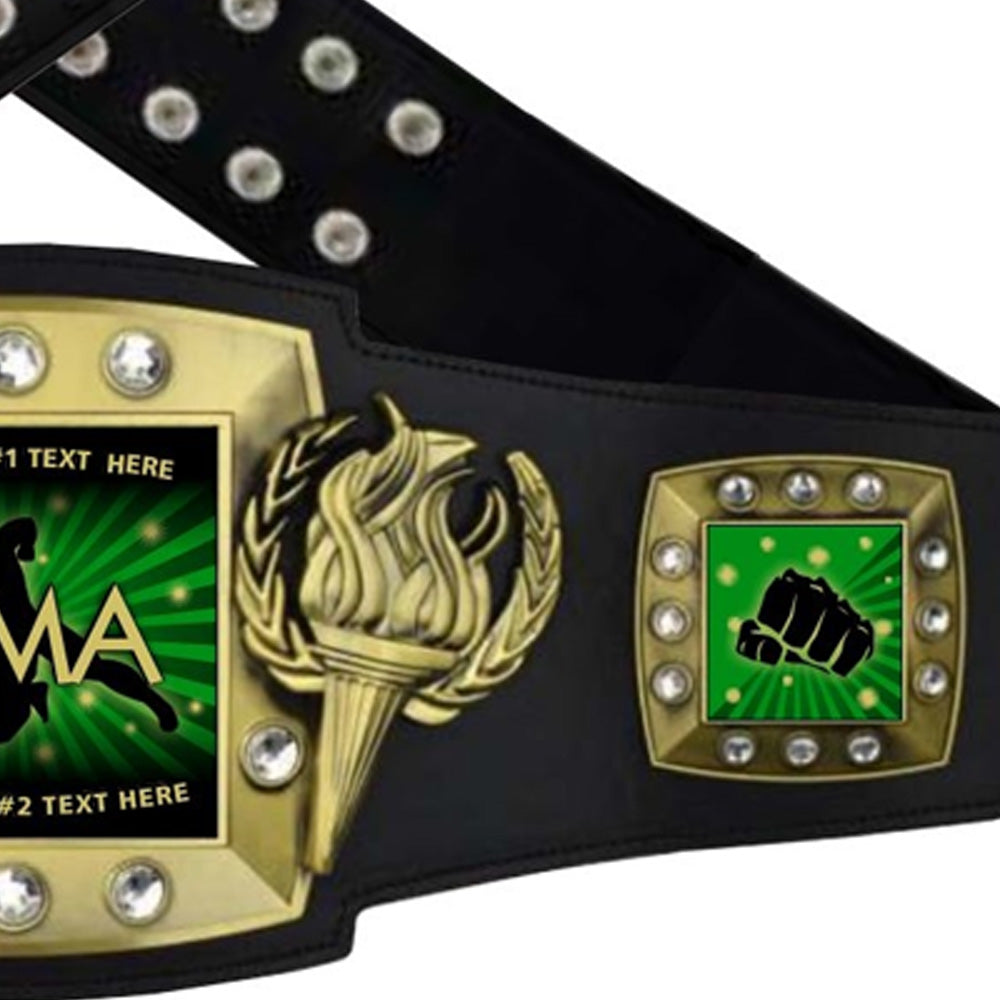 World MMA Champions Replica title Wrestling Belt ADD Your Custom Text