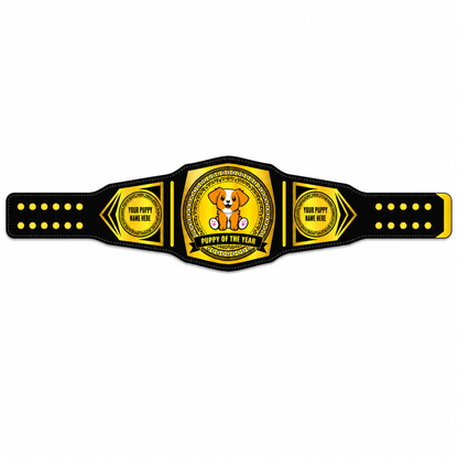 Custom Dog Gift Champion Belt