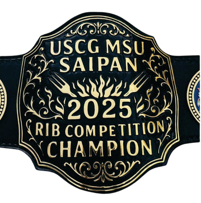 USCG MSU Saipan 2025 Rib Competition Champion Championship Belt