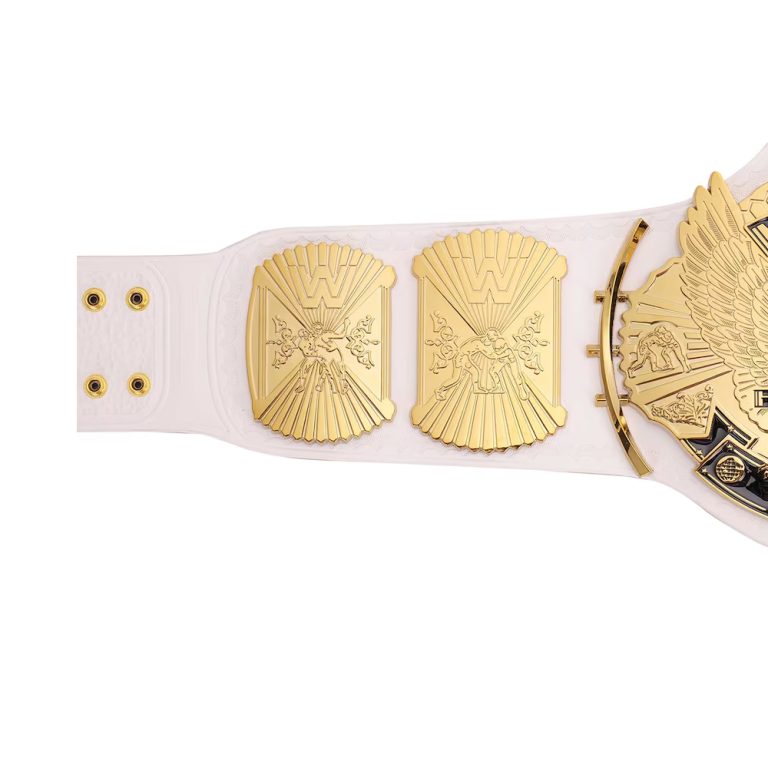 White WWE Winged Eagle Championship Replica Title Belt