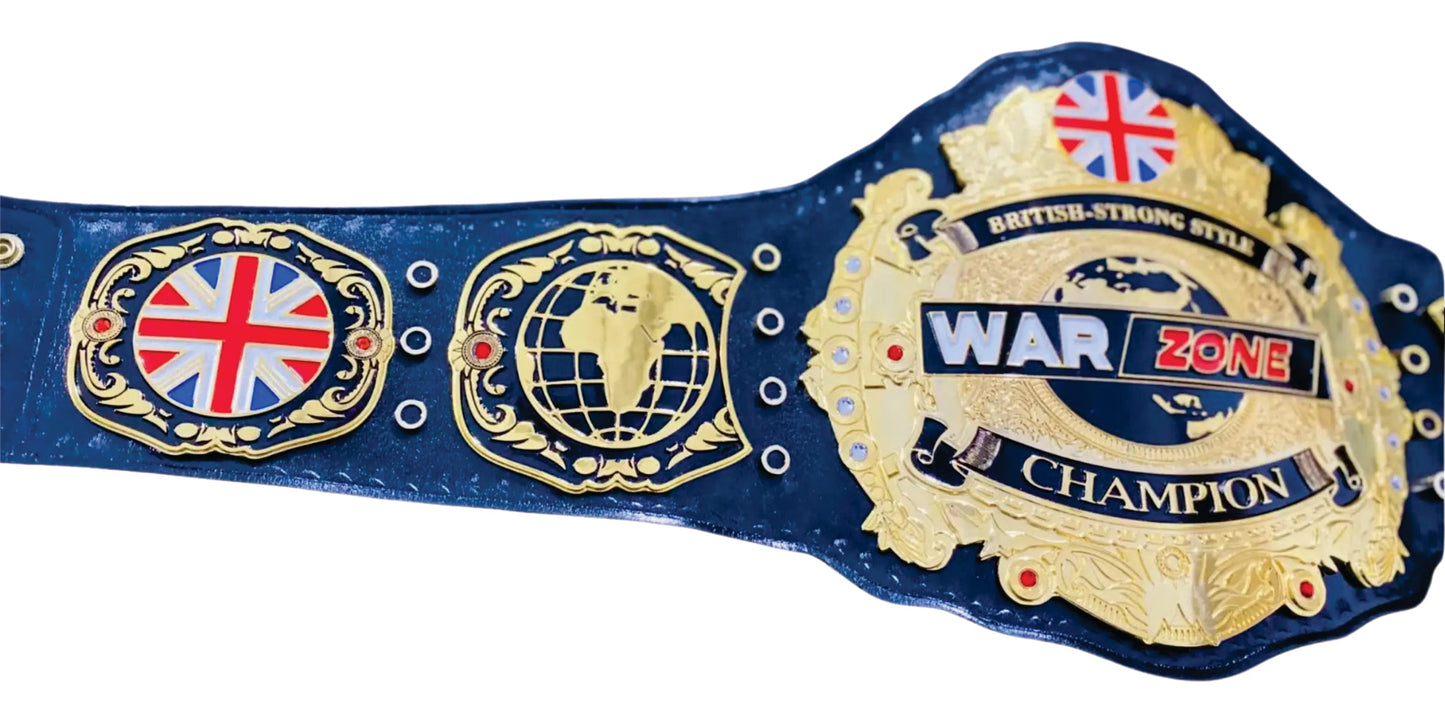 British-Strong Style War Zone Champion Championship Belt
