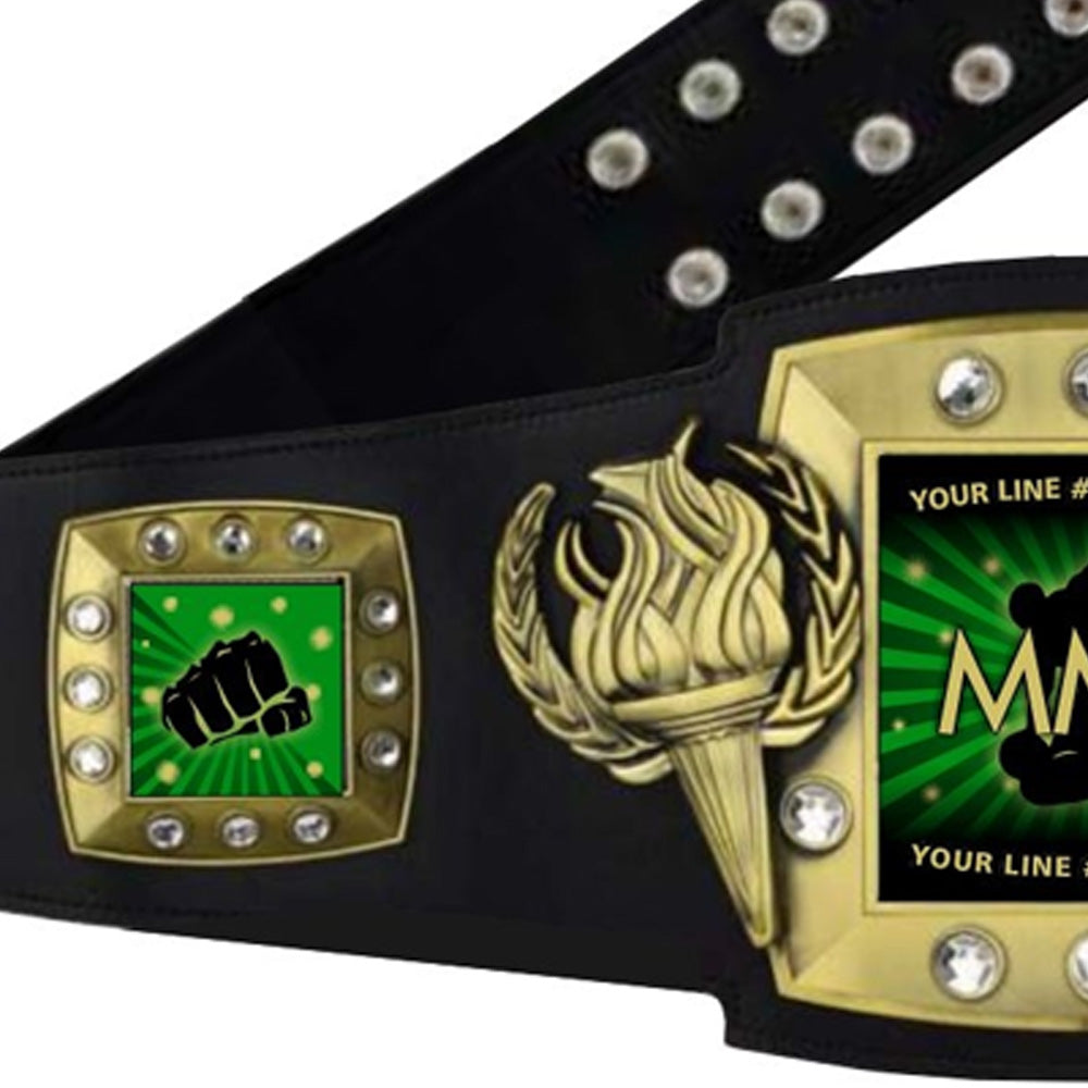 World MMA Champions Replica title Wrestling Belt ADD Your Custom Text