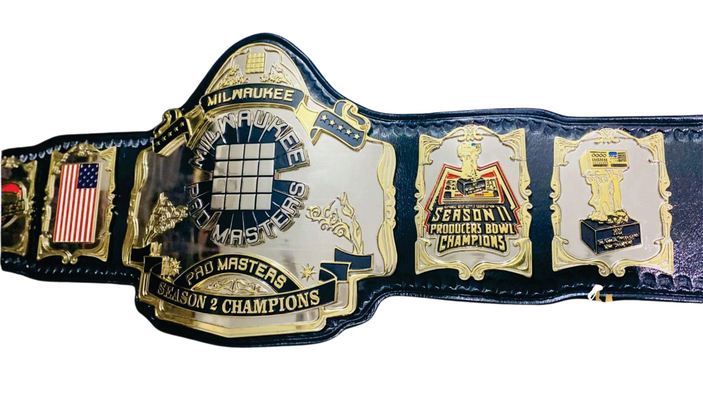 MILWAUKEE PAD MASTER CHAMPIONSHIP WRESTLING BELT