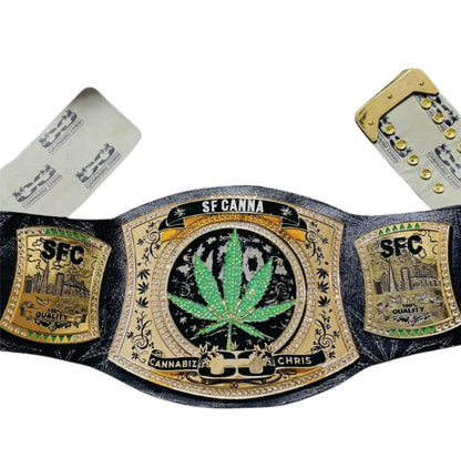 Custom Cannabis Spinner Championship Belt