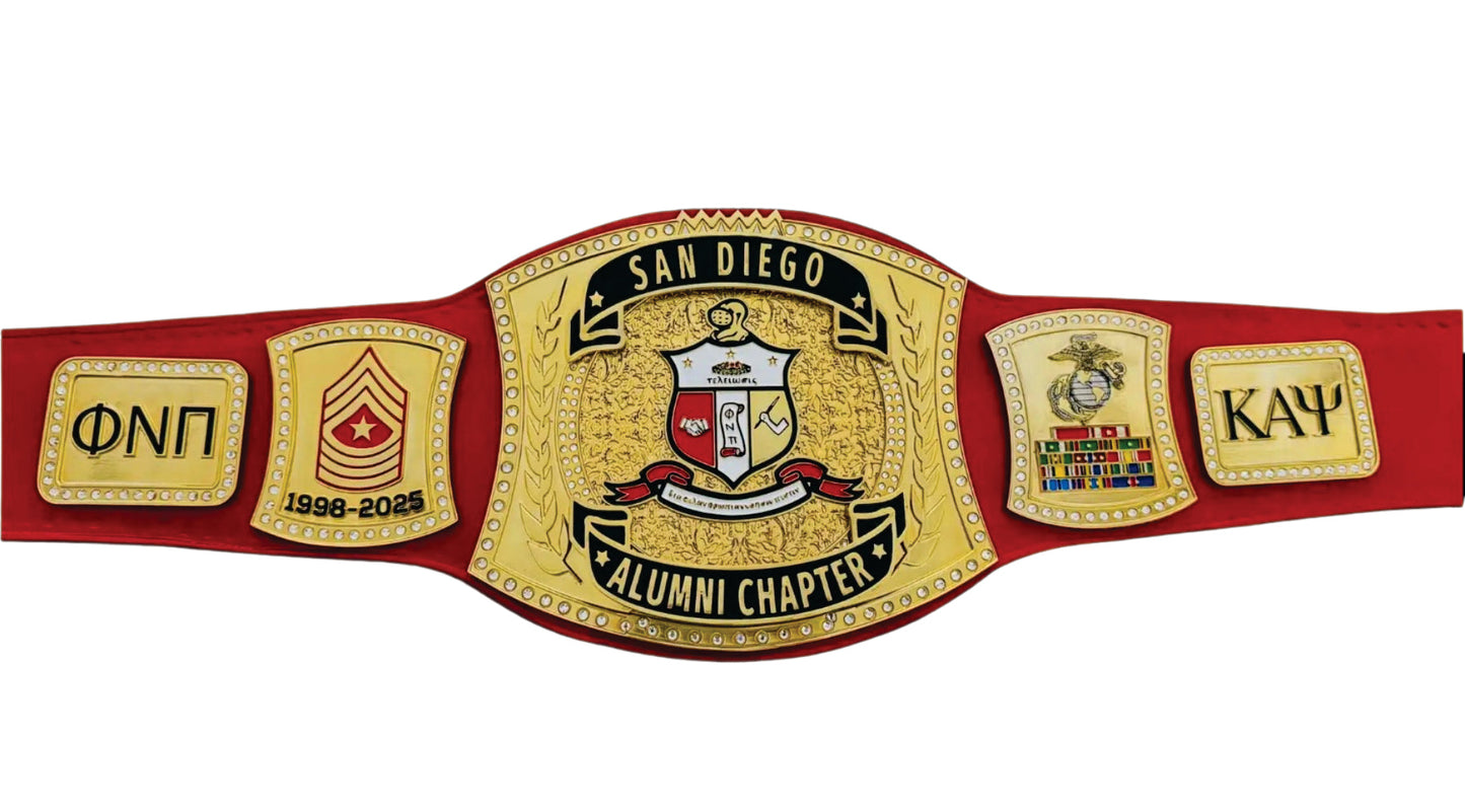 San Diego Alumni Chapter Championship Belt