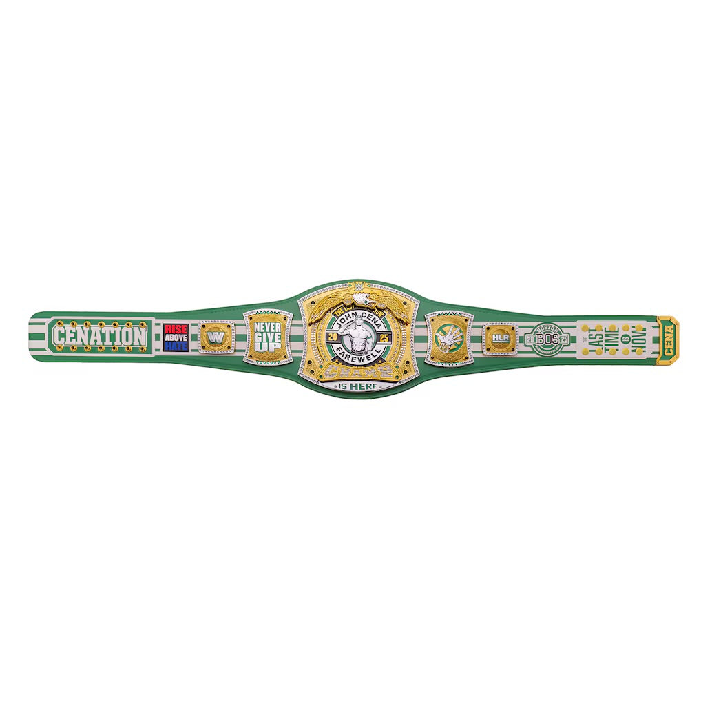 John Cena Farewell Tour 2025 Boston Spinner Championship Replica Title Belt ChampionshipBeltUS