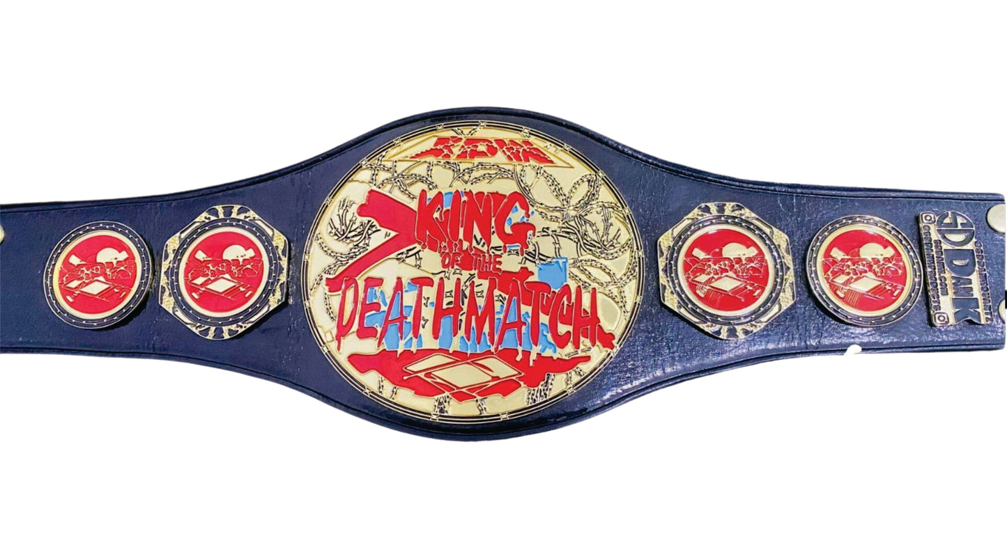 King of the Death Match Custom Championship Wrestling Belt