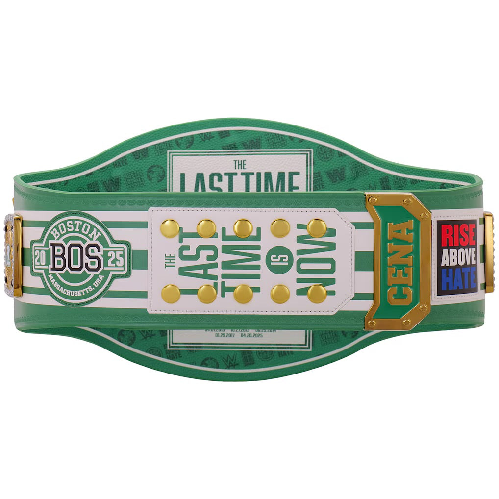 John Cena Farewell Tour 2025 Boston Spinner Championship Replica Title Belt ChampionshipBeltUS