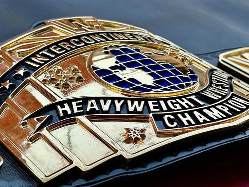 24K GOLD WWF Intercontinental Heavyweight Championship Belt 