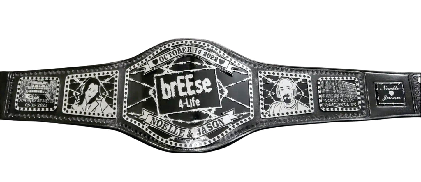 Breese 4-Life Noelle & Jason Championship Belt