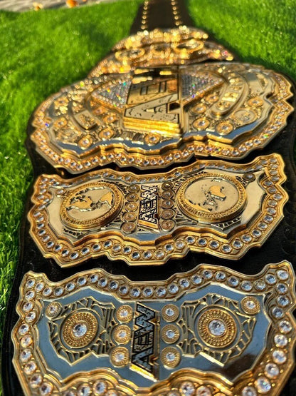 24K GOLD AEW Champion HEAVYWEIGHT CNC MADE CHAMPIONSHIP BELT