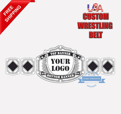 "Design Your Own" 4lb Custom Wrestling Championship Belt