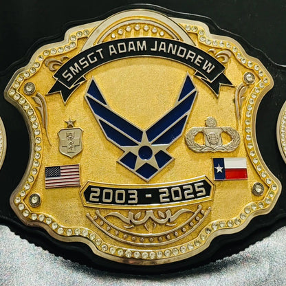 Senior Master Sergeant Military Service Belt – Personalized Military Gift
