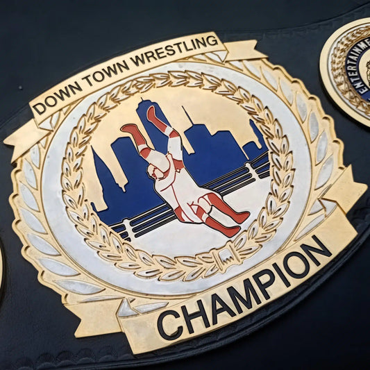 Custom Downtown Wrestling Championship Belt