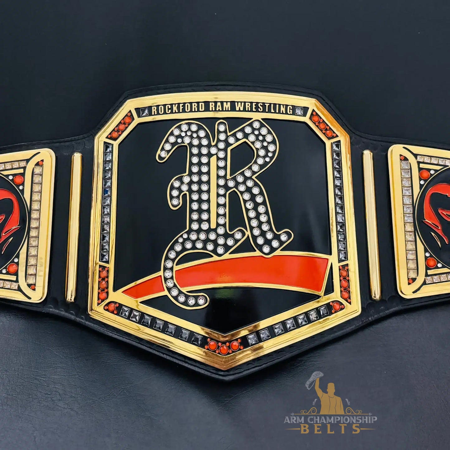 Elite Custom Championship Belt for Rockford Ram Wrestling