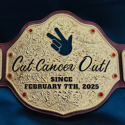 Customizable Big Gold Championship Belt
