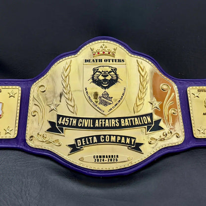 Custom Military Commander Championship Belt